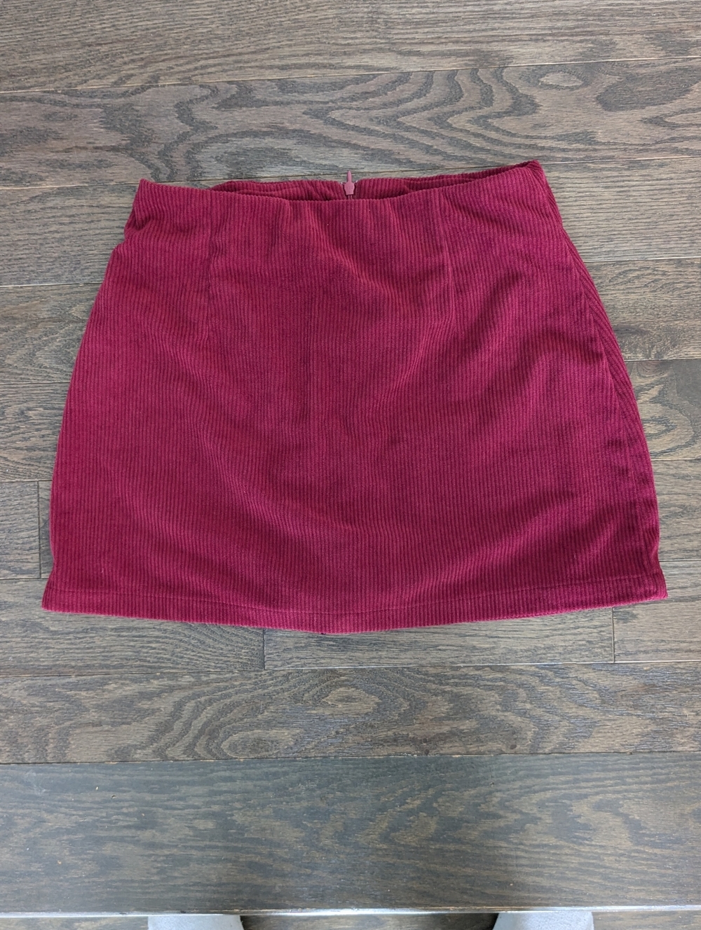 Women’s Corduroy Mini Skirt - Berry